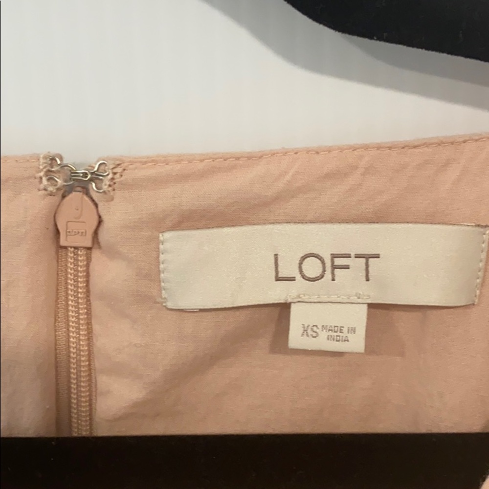 Loft Embroidered Eyelet Mini Dress in dusty pink - Picture 8 of 10